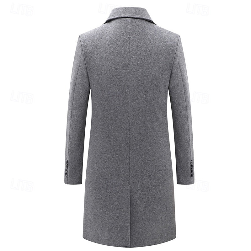Tailored Double-Breasted Overcoat