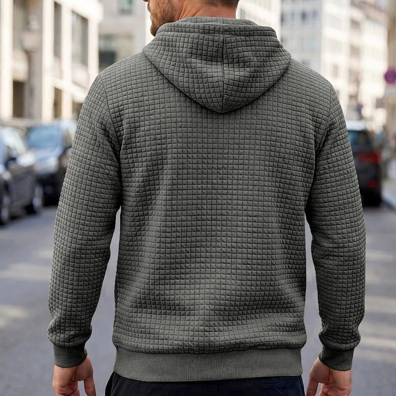 Textured Comfort Hoodie