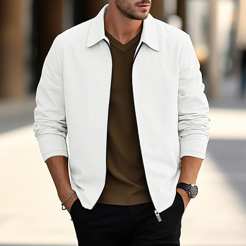 Lightweight Textured Overshirt