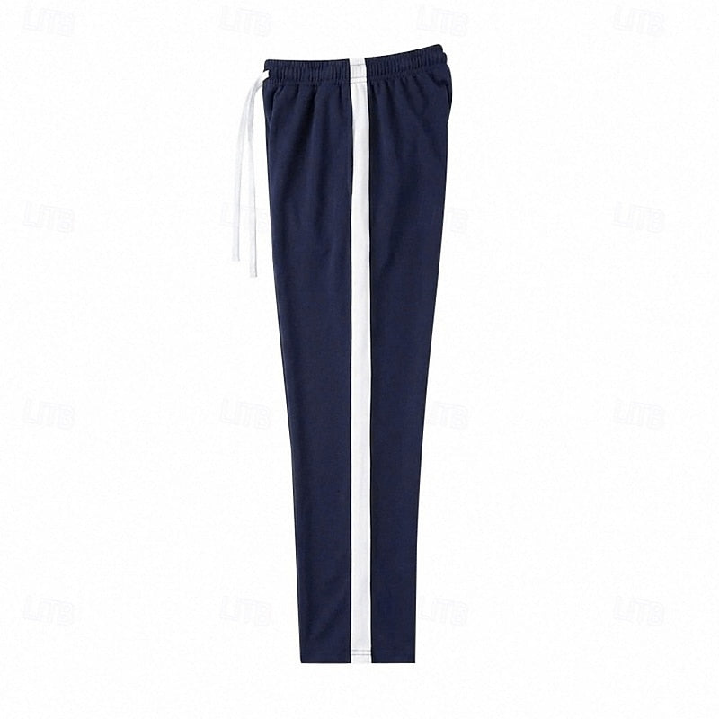 Relaxed Side-Stripe Sweatpants