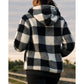 Checkered Quarter-Zip Hoodie