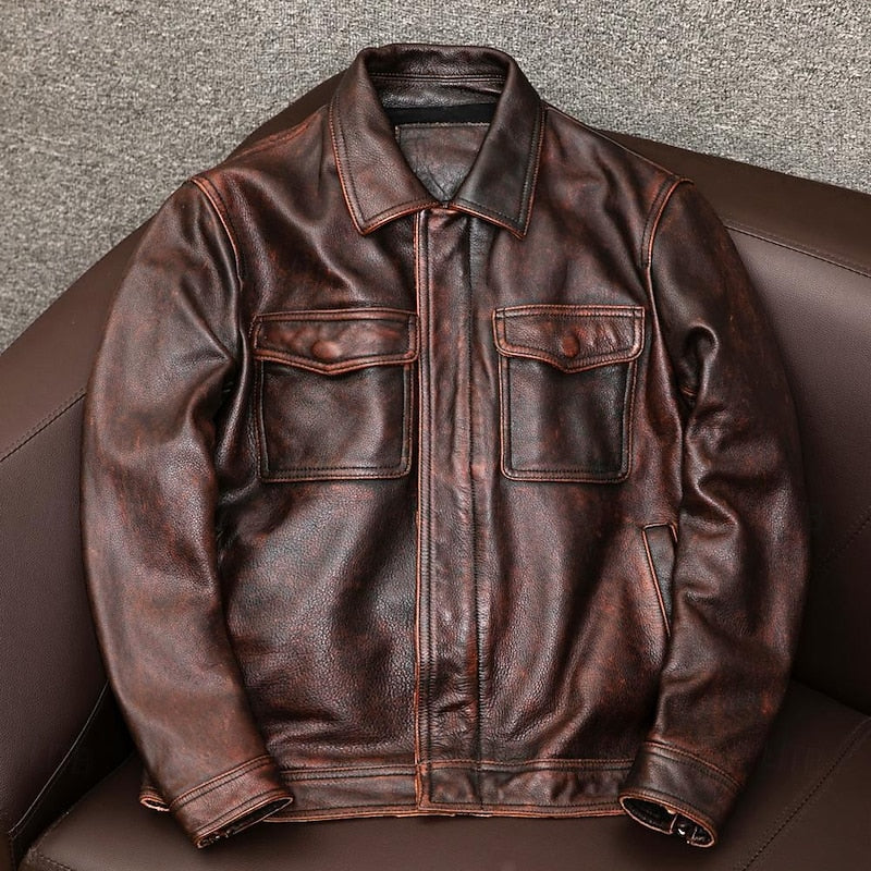Classic Collared Moto Jacket
