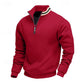 Quarter-Zip Stand-Collar Pullover