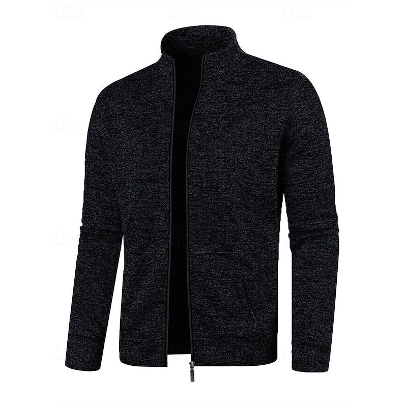 Full-Zip Stand Collar Jacket