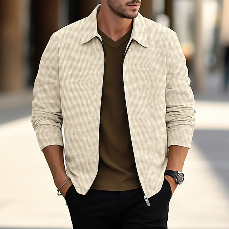 Lightweight Textured Overshirt