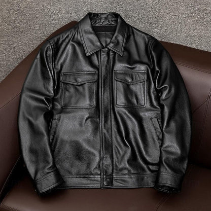 Classic Collared Moto Jacket