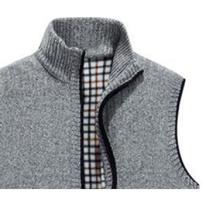 Stand-Collar Zip-Up Gilet