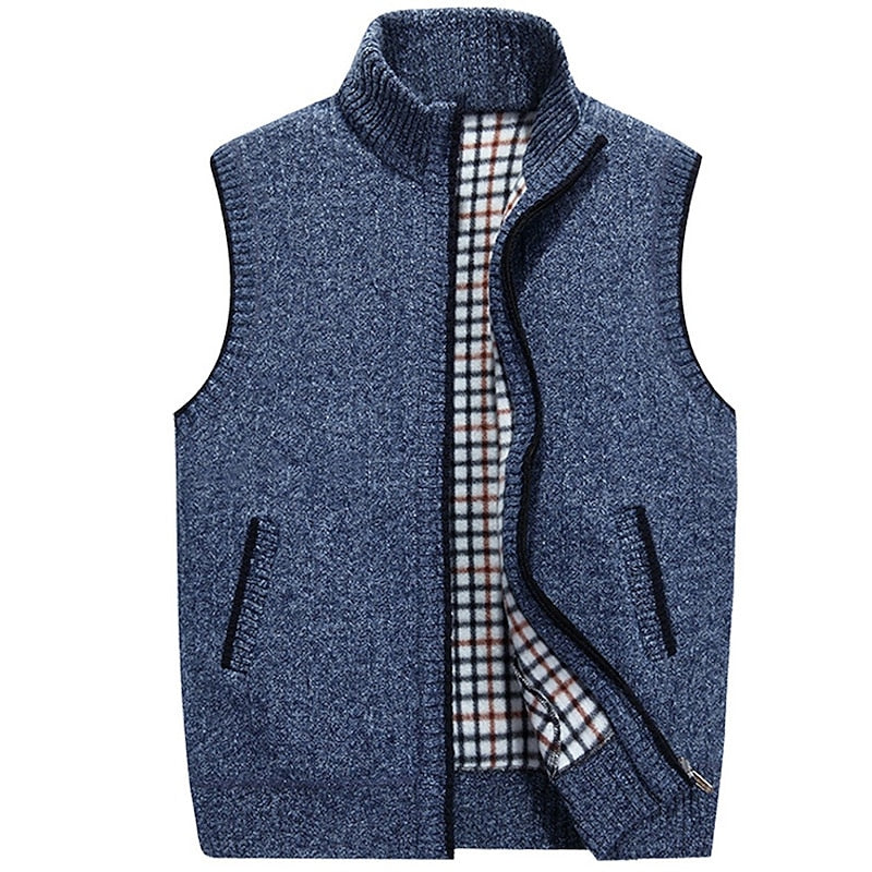 Stand-Collar Zip-Up Gilet