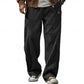 Relaxed Ribbed Wide-Leg Pants