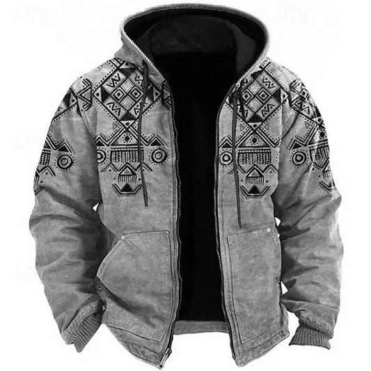 Heritage Patterned Hooded Jacket