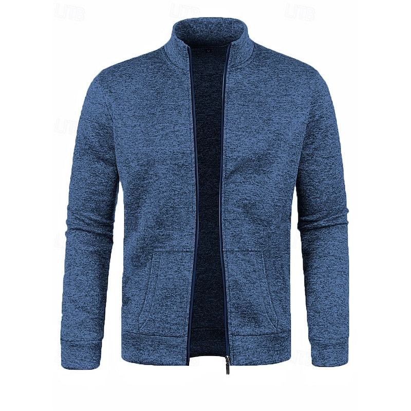 Full-Zip Stand Collar Jacket
