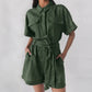 Kaelos - Utility Jumpsuit Cotton Linen Blend Bohemian Style