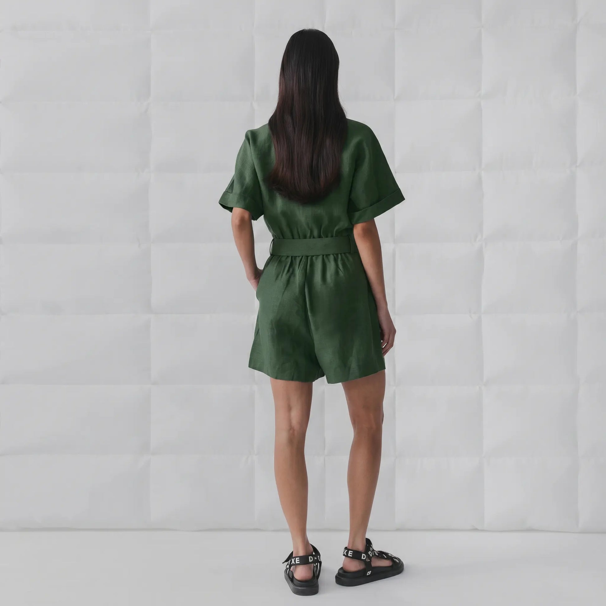 Kaelos - Utility Jumpsuit Cotton Linen Blend Bohemian Style