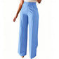 Tailored High-Waist Straight Leg Pants