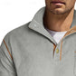 Textured Half-Button Pullover