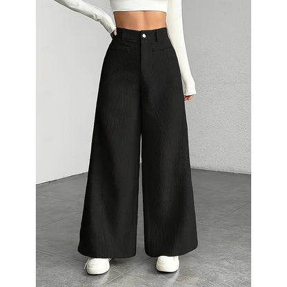 Wide-Leg Tailored Trousers