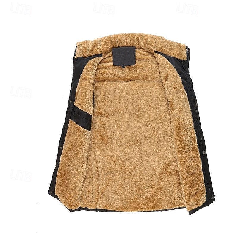 Sherpa-Lined Puffer Vest