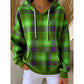 Checked Relaxed Hoodie
