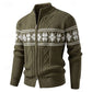 Fair Isle Zip-Up Cardigan