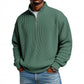 Ribbed Quarter-Zip Pullover