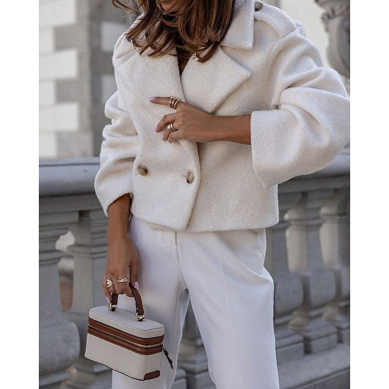 Cropped Tailored Coat