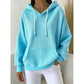 Textured Drawstring Hoodie