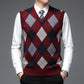 Argyle V-Neck Sweater Vest