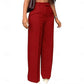 Tailored High-Waist Straight Leg Pants
