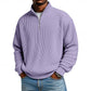 Ribbed Quarter-Zip Pullover