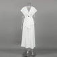 Xanthel - Elegant White Set, Belted Two-Piece