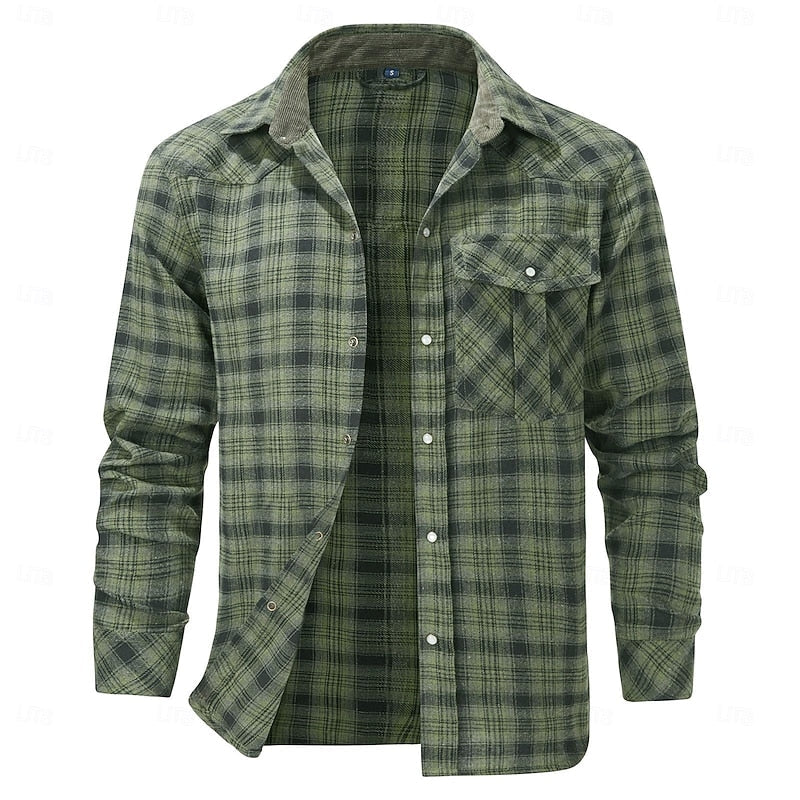 Rugged Plaid Overshirt