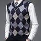 Argyle V-Neck Sweater Vest