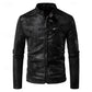 Classic Stand-Collar Biker Jacket