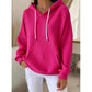 Textured Drawstring Hoodie