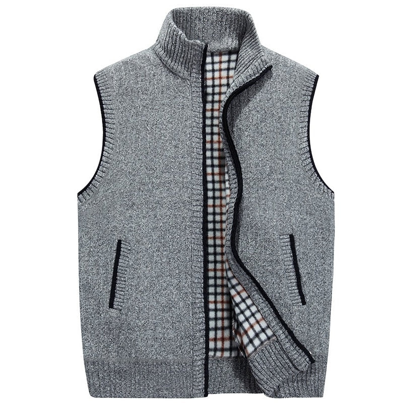 Stand-Collar Zip-Up Gilet
