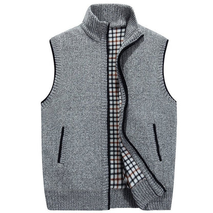 Stand-Collar Zip-Up Gilet