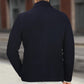 Ribbed Stand-Collar Cardigan