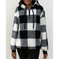 Checkered Quarter-Zip Hoodie