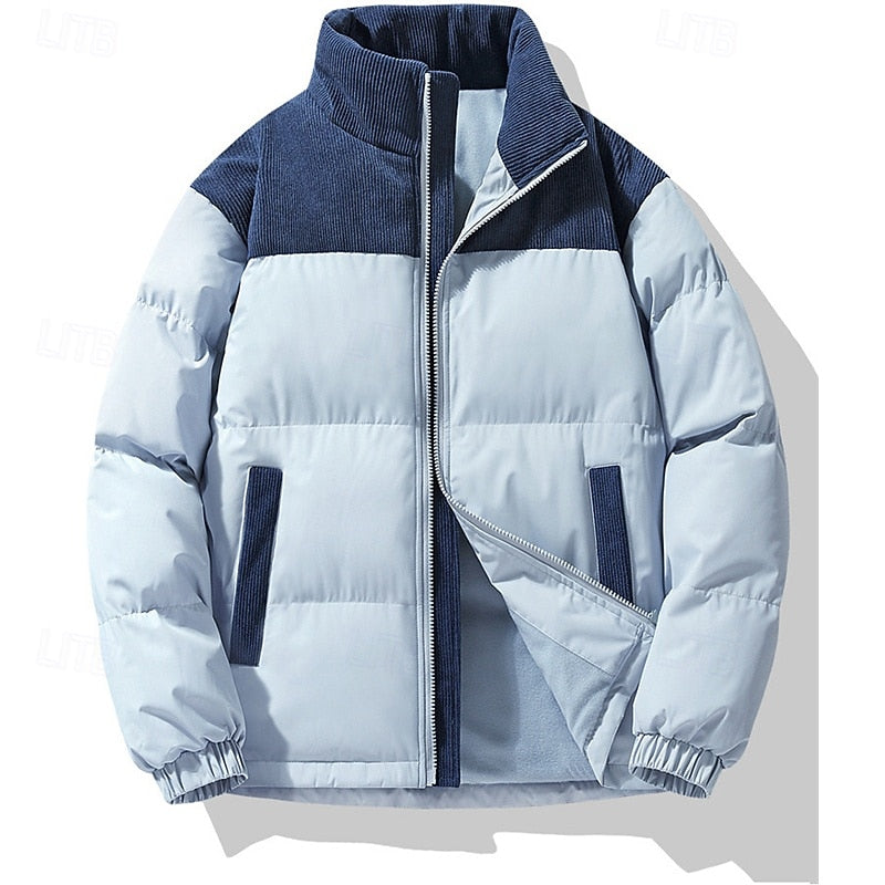 Insulated Stand-Collar Puffer Jacket