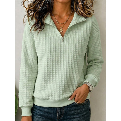 Textured Quarter-Zip Pullover