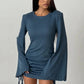 Lyraex - Fitted Ribbed Knit Mini Dress