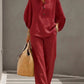 Collared Wide-Leg Two-Piece Set