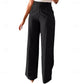 Tailored High-Waist Straight Leg Pants