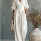 Wide-Leg V-Neck Jumpsuit