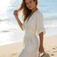 Wide-Leg V-Neck Jumpsuit