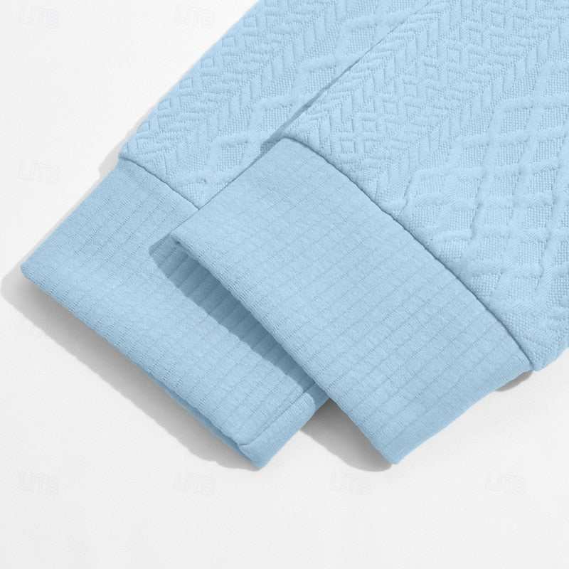 Textured Quarter-Zip Pullover