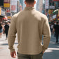 Quarter-Zip Textured Sweatshirt