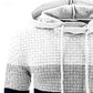 Color-Block Textured Hoodie