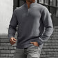 Quarter-Zip Textured Sweatshirt