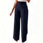 Tailored High-Waist Straight Leg Pants